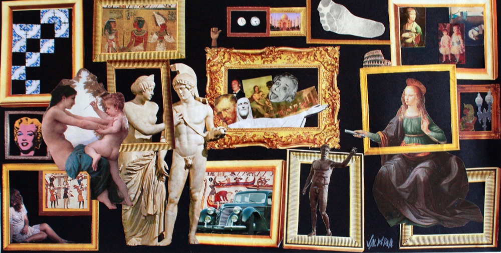 Quadro decorativo (Colagem) – Agora em tempo nenhum – Série “Mera felicidade”