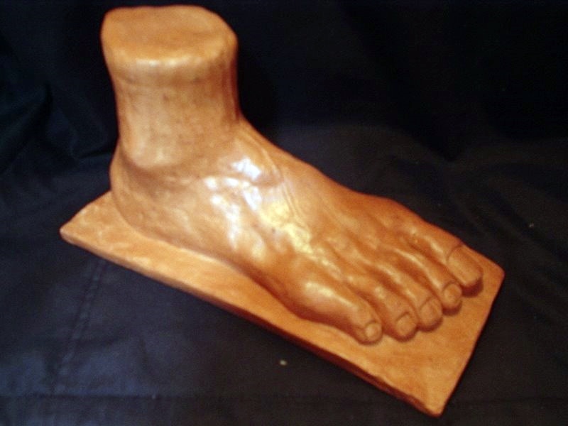 Escultura Argila - Pé
